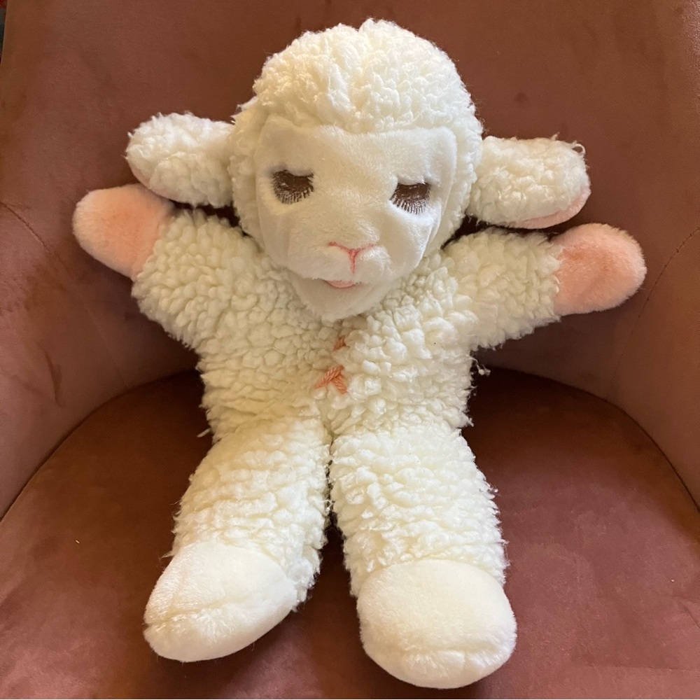 Vintage 1987 Shari Lewis Baby Lamb Chop Plush Hand Puppet